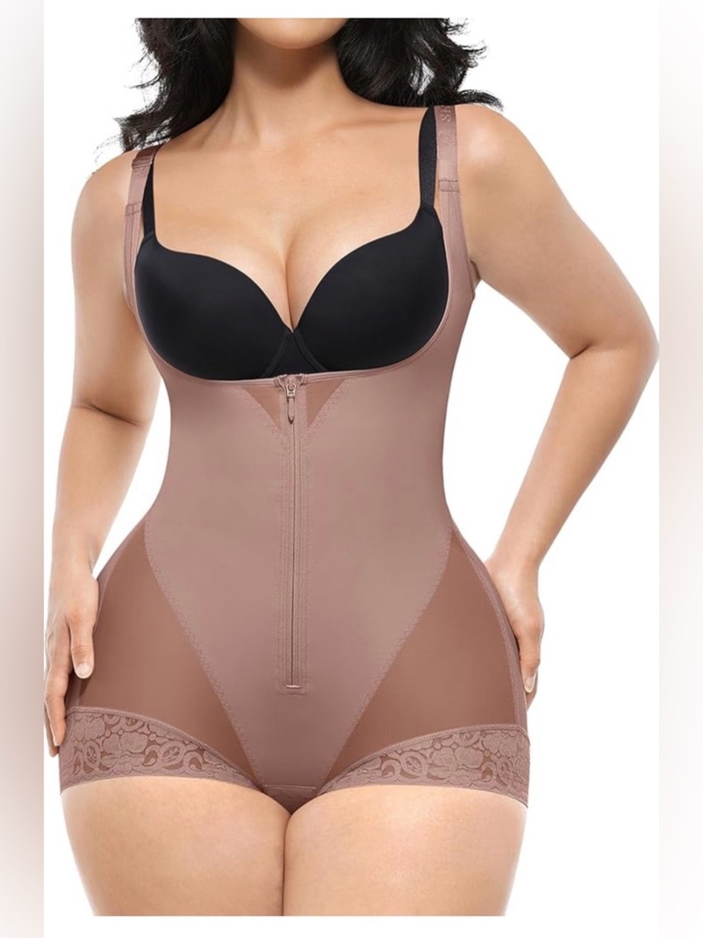 SHAPELLX Fajas Colombianas Body Shaper Open Bust Bodysuit Butt Lifter NWT SMALL